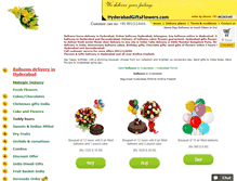 Tablet Screenshot of hyderabadgiftsflowers.com